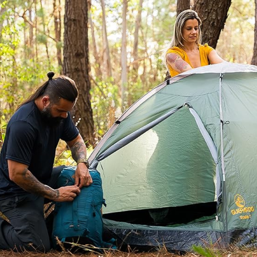 Barraca de Camping Koala 3 Pessoas Verde Guepardo - Leve, Compacta e Rápida de Montar