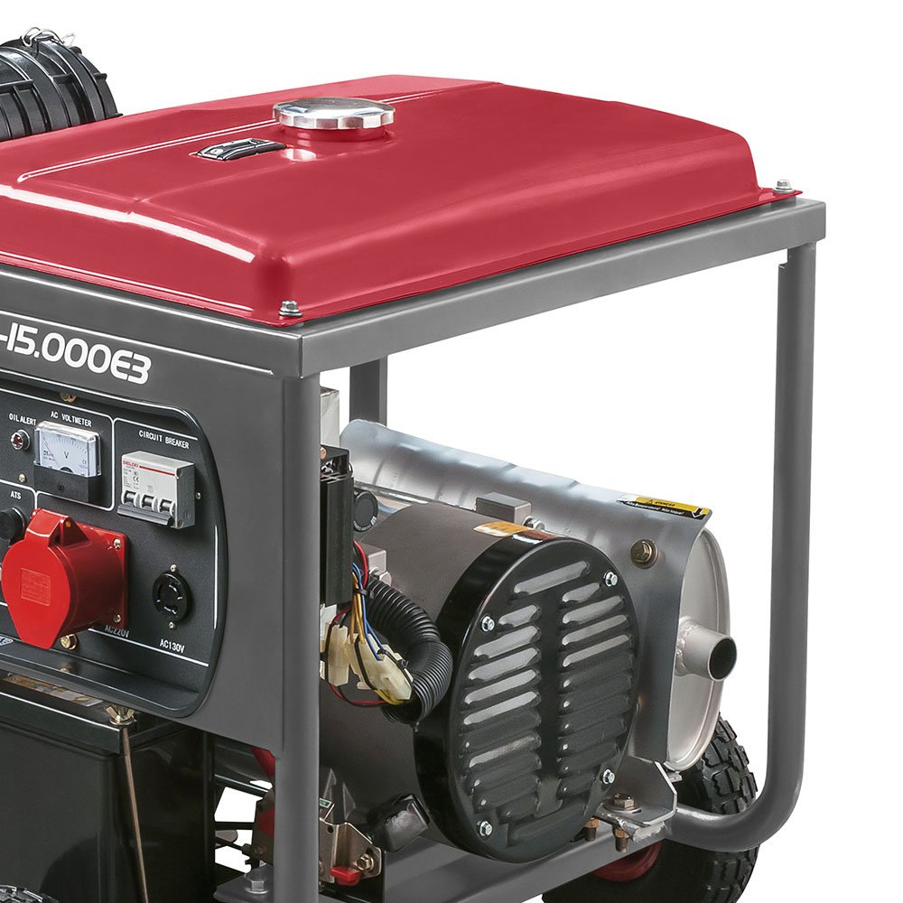 Gerador de Energia 14kVA à Diesel Trifásico 220v Partida Elétrica BD-15000E3 Branco