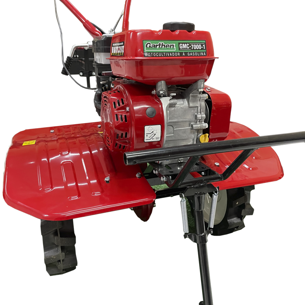 Motocultivador Tratorito a Gasolina Garthem 7HP 4T Roda 8 Polegadas GMG-7000-8