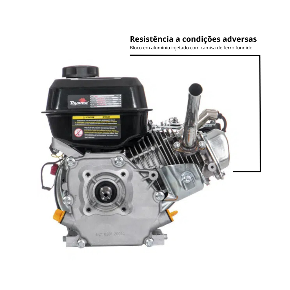 Motor Monocilíndrico a Gasolina Toyama TE80JET-HS-XP 212CC 8HP
