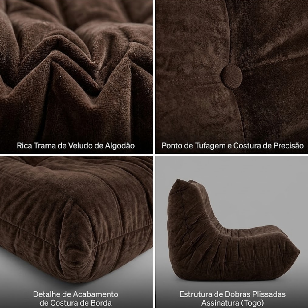 Poltrona Estilo Recife Bouclé Alaska 1 Lugar 100% Espuma Vai Na Caixa Pronta Entrega
