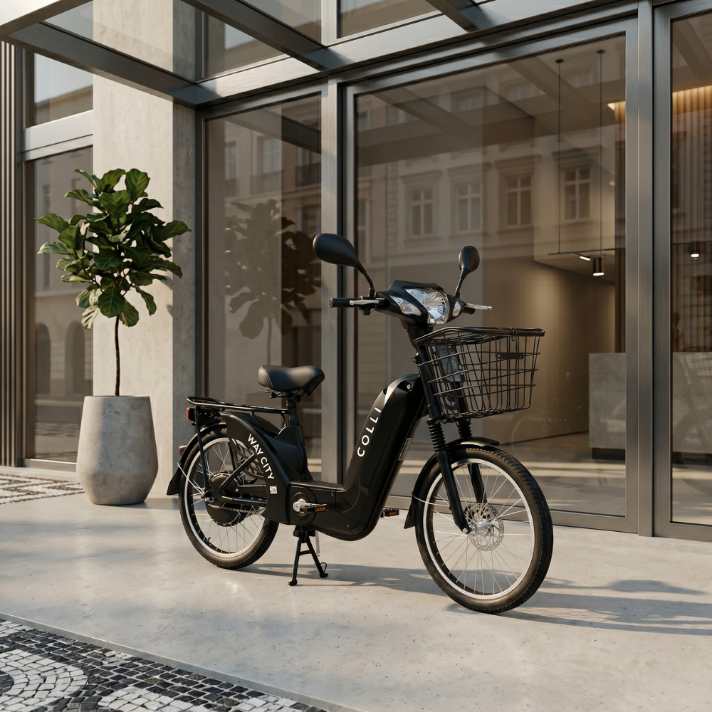 Bicicleta Elétrica Colli Way City Aro 24 500W 48V