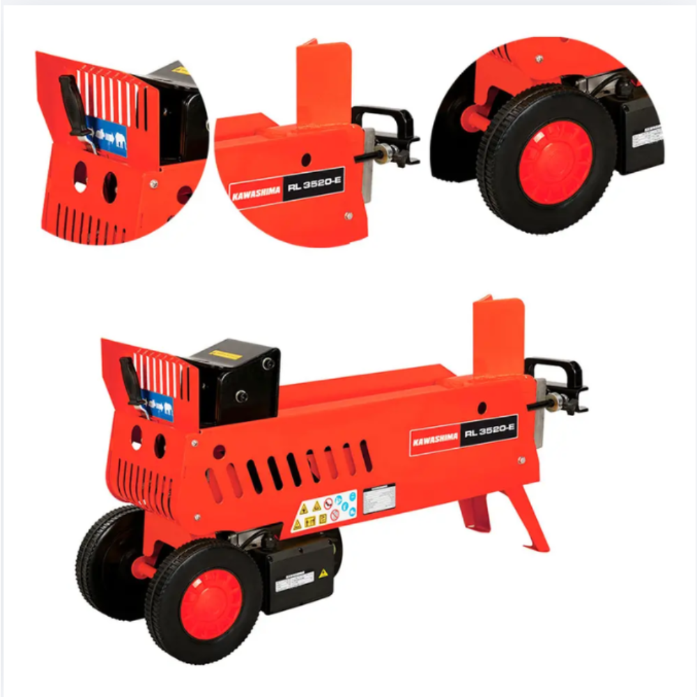 Kit Rachador de Lenha Elétrico E Cunha Cruzeta Kawashima RL3520-E 3HP 220V
