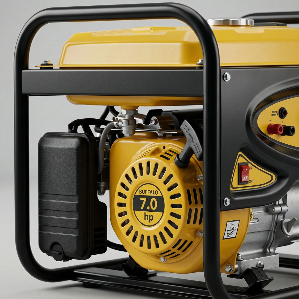 ERADOR À GASOLINA PARTIDA MANUAL 3,1 KVA 110/220V BFG3100 MONOFÁSICO BUFFALO