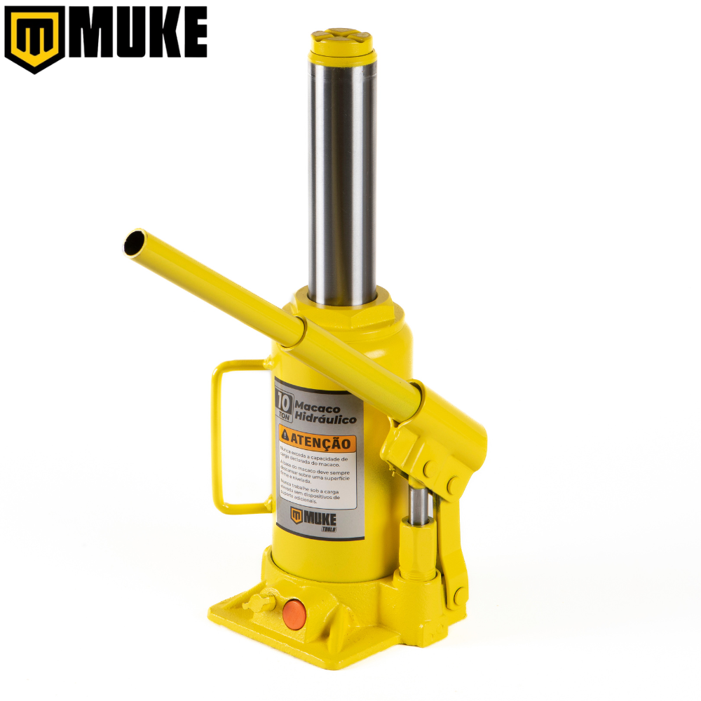 Macaco Hidráulico Tipo Garrafa 10 Toneladas Muke Tools