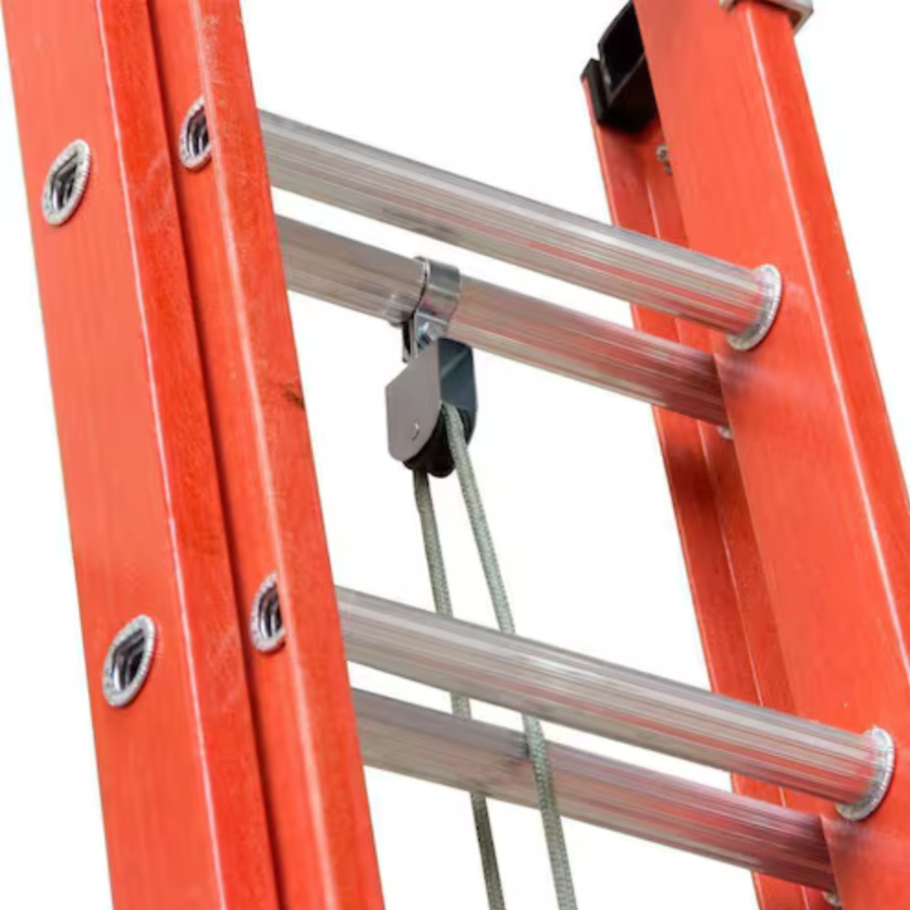 Kit 2 Escadas Profissional de Fibra W. Bertolo para Eletricista Extensível 7,2m + Tesoura 1,8m