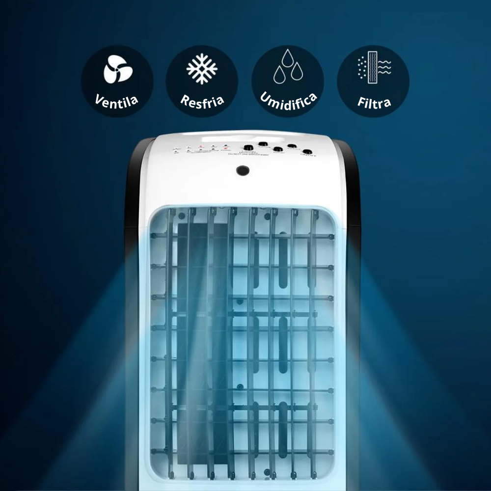 Kit 2 Climatizadores Itatiaia 4 em 1 Portátil 4L + Potente 20L 127V