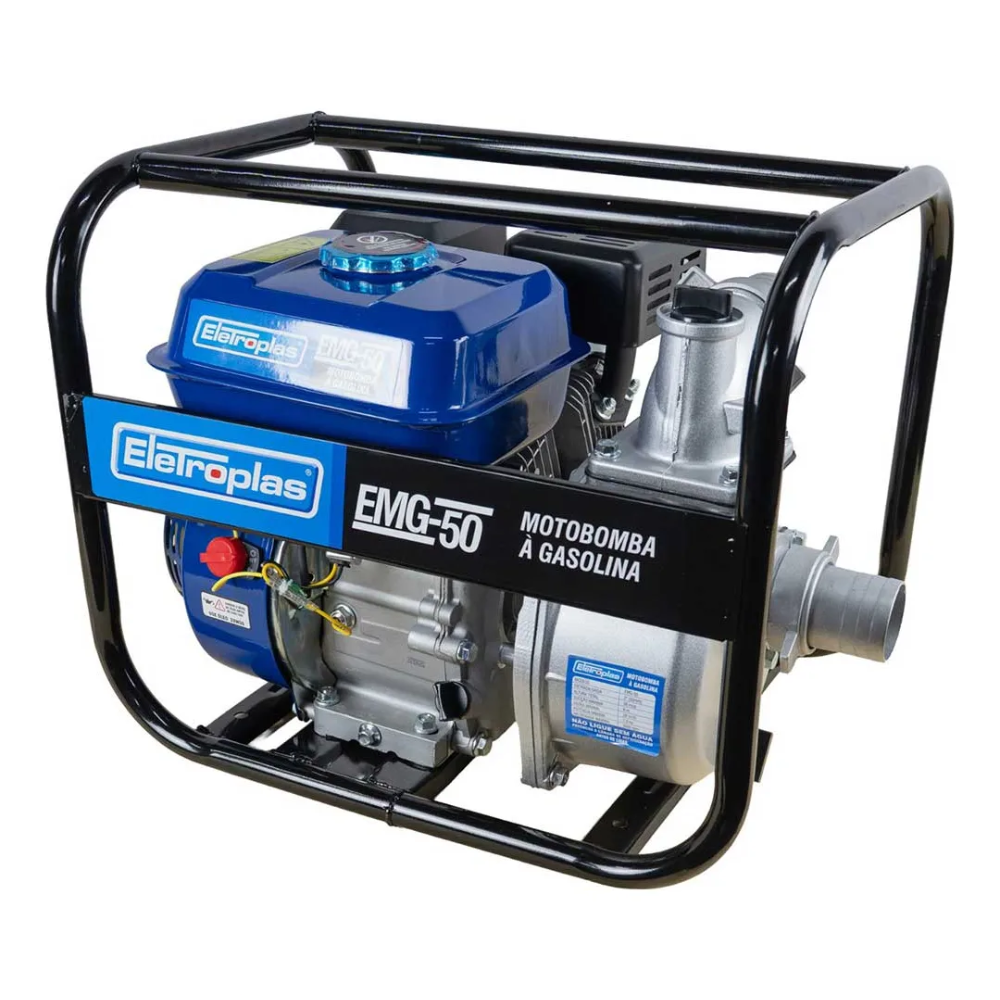Motobomba Gasolina 7HP 2" Autoescorvante EAG-50 Eletroplas Alta Vazão Irrigação
