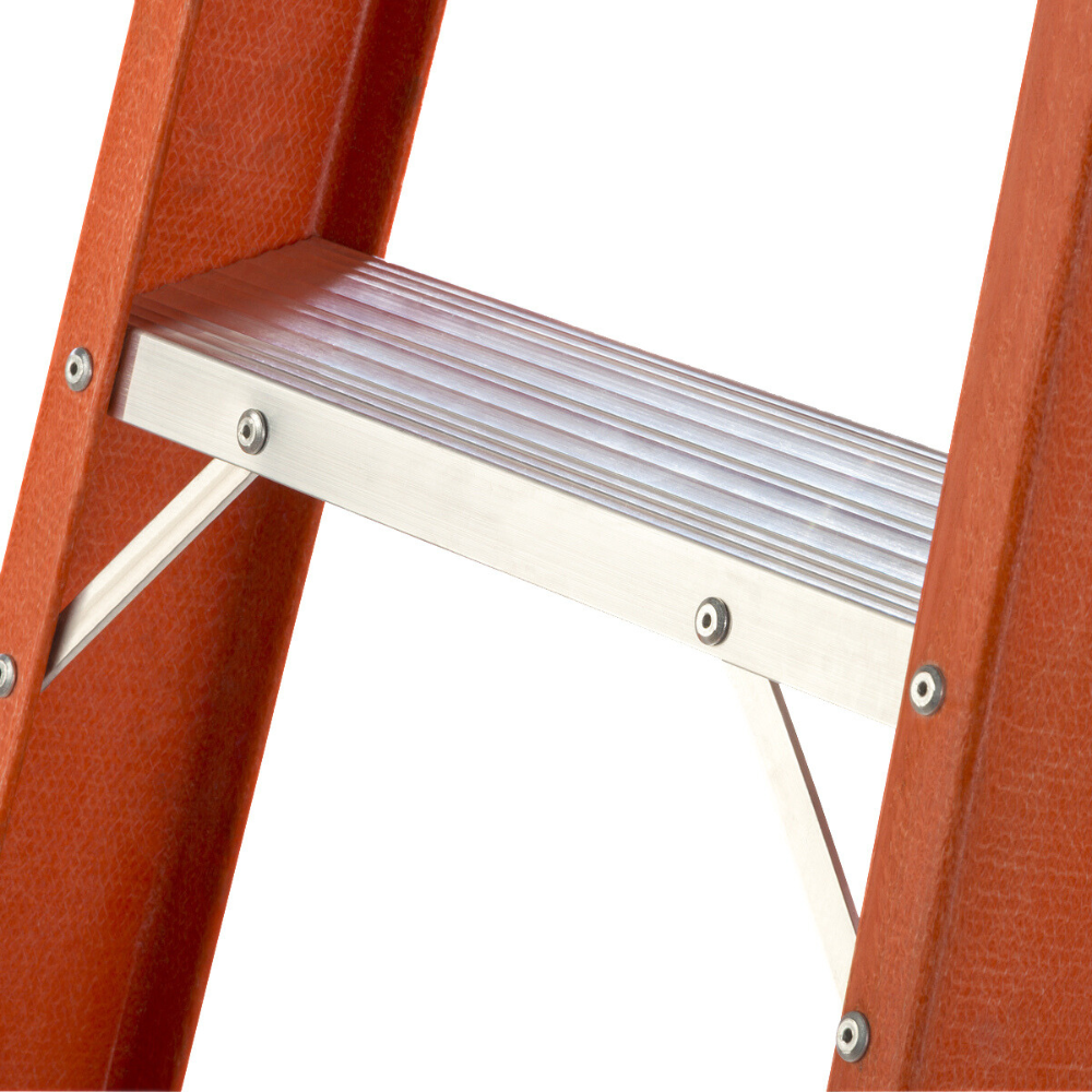 Escada de Alumínio e Fibra de Vidro 9 Degraus Tesoura Dupla 2,48m TAF-09 Sintese