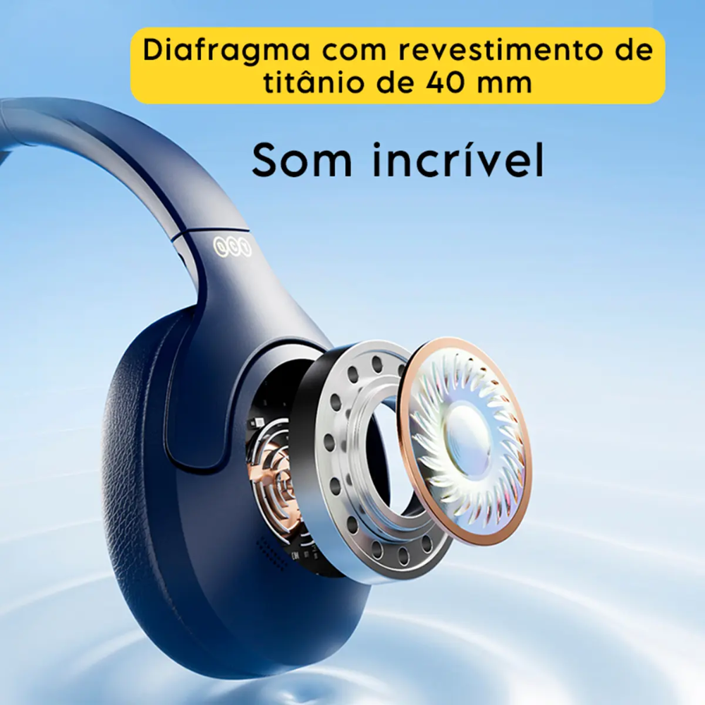 Fone de Ouvido Headphone Bluetooth QCY H3 Lite ANC BH24H3C 5.3 60h