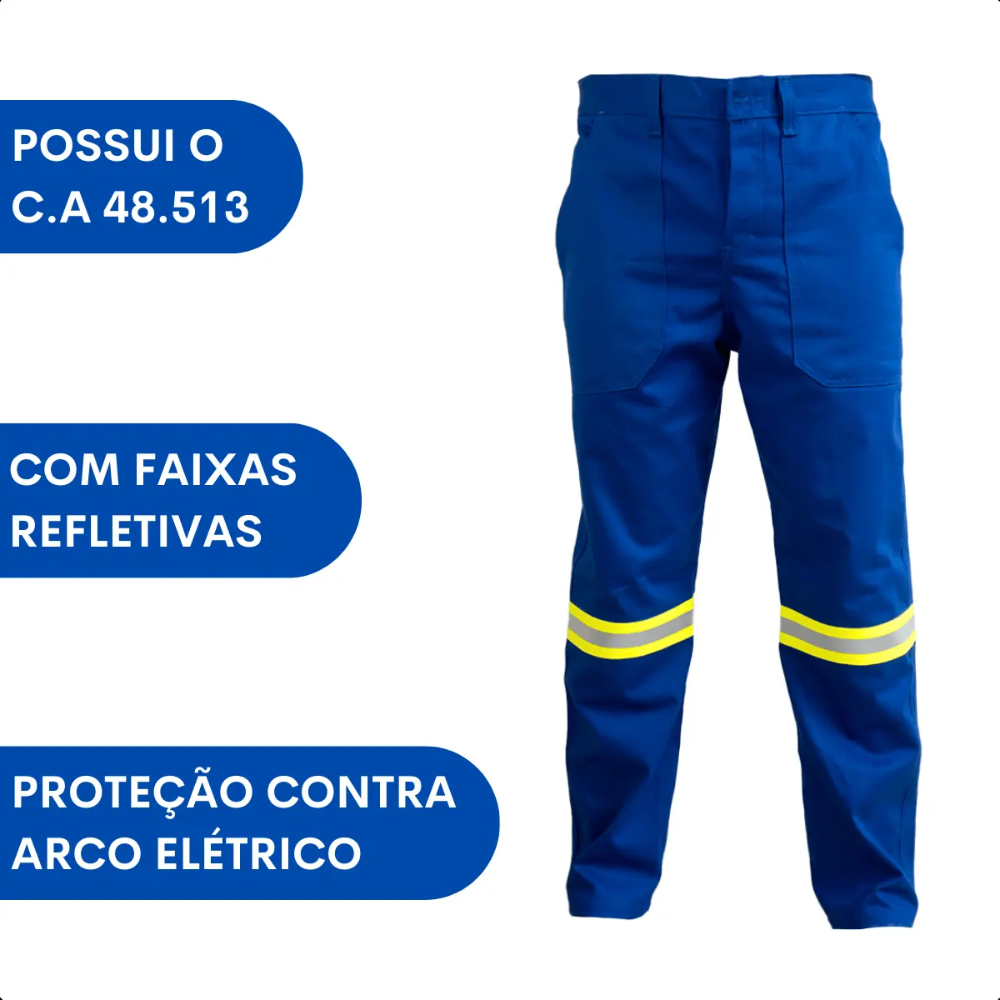 Calça Eletricista NR10 Azul Royal CA 53.795