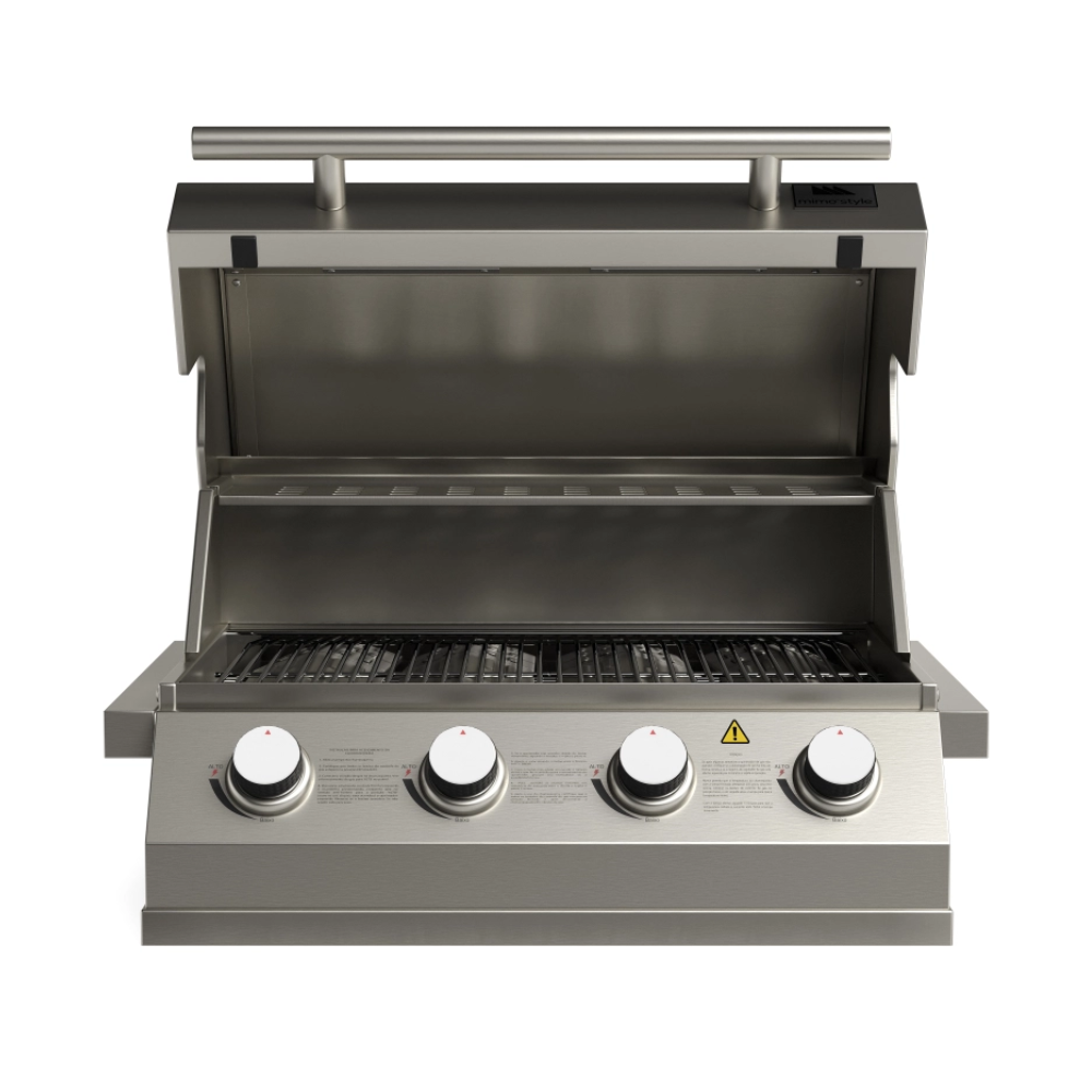 Churrasqueira a Gás para Embutir 4 Queimadores Gourmet Inox Mimo Style