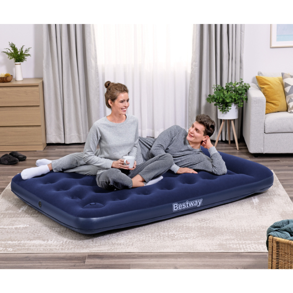 Kit 2 Colchões Infláveis Casal Full 191x137x28cm com Bomba Interna Bestway