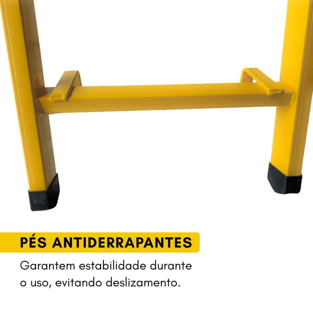 Escada Extensiva 8/16 Degraus 4 Metros Multifuncional Com Luva de Malha Pigmentada Vonder