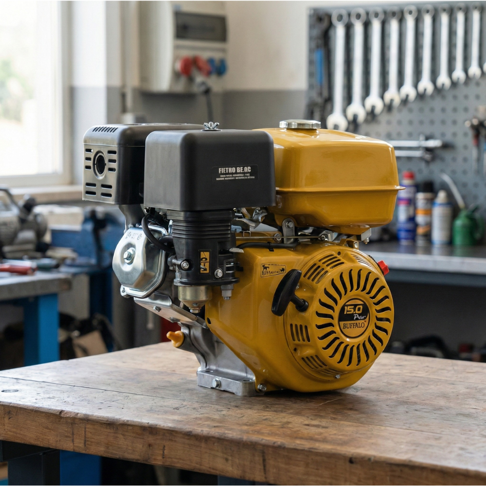 Motor Estacionário Gasolina Partida Elétrica BFGE 15HP/15CV 4T 420CC Buffalo