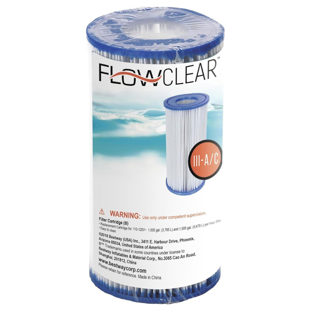 Cartucho Refil Tipo 3 ou A/C para Bomba Filtrante Bestway