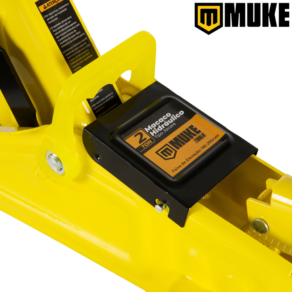 Macaco Hidráulico Jacaré Portátil 2 Toneladas Muke Tools com Maleta