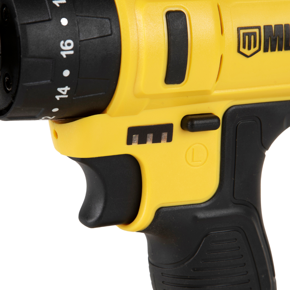 Parafusadeira e Furadeira de Impacto a Bateria 12V 3/8 10MM Muke Tools com 30 Acessórios e Maleta