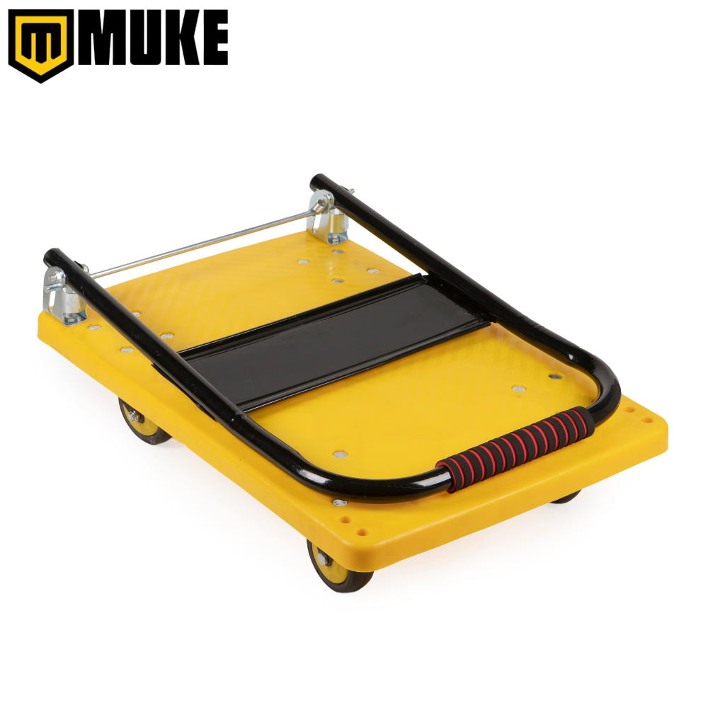 Carrinho Plataforma Dobrável Reforçado para Carga 150kg 4 Rodas Muke Tools