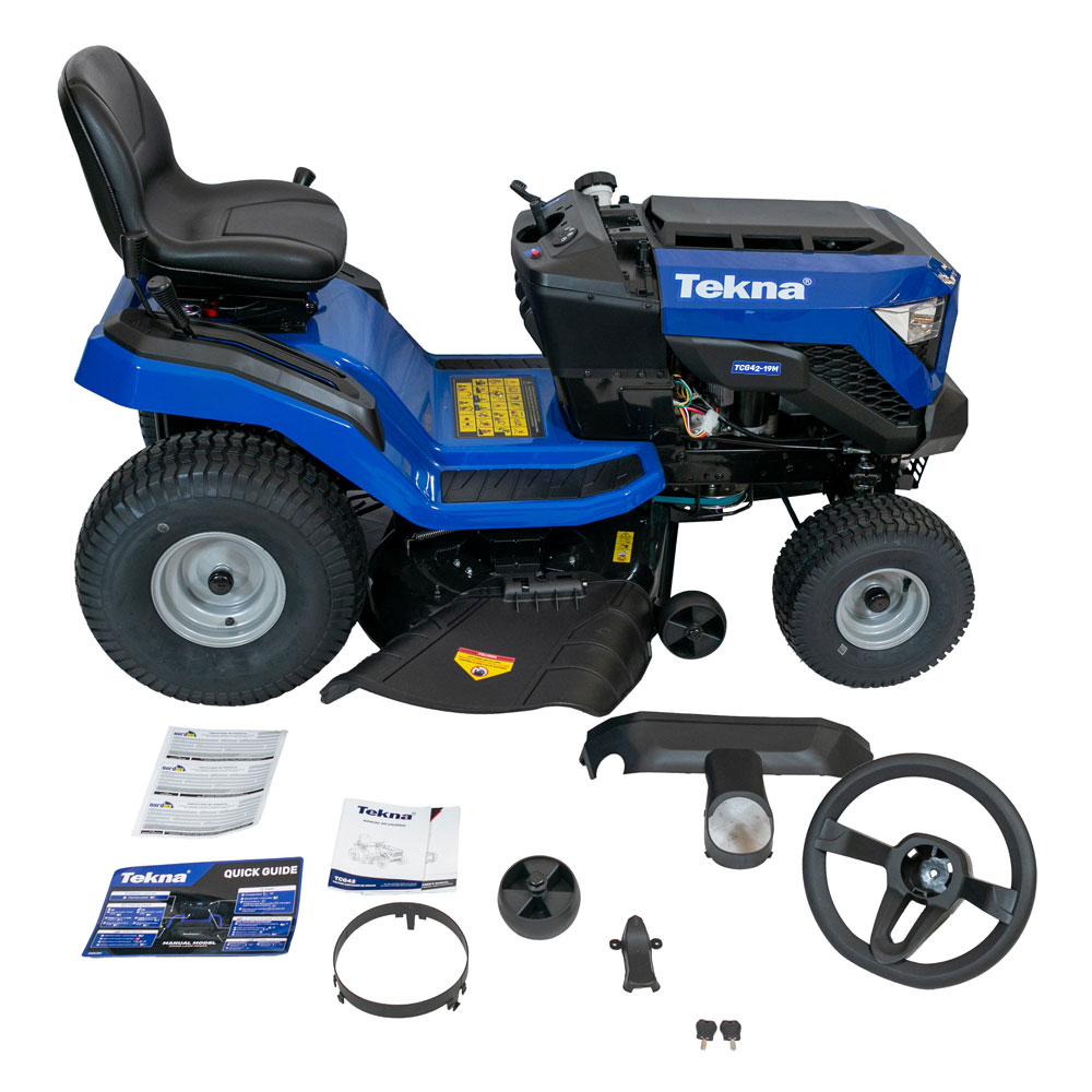 Cortador de Grama Dirigível a Gasolina 19,5HP TCG42-19M 42? Trator de Corte Tekna