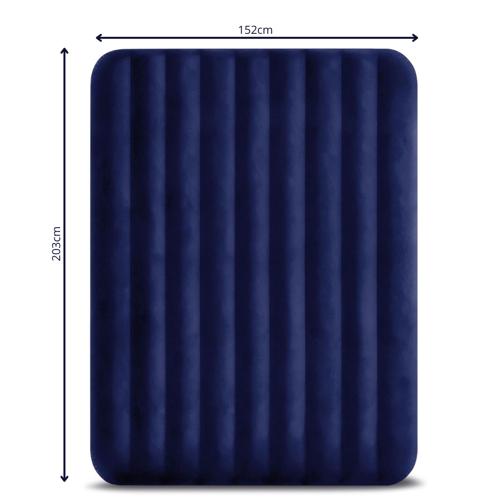 Colchão Inflável Queen Intex Dura-Beam com 2 Travesseiros e Bomba Manual
