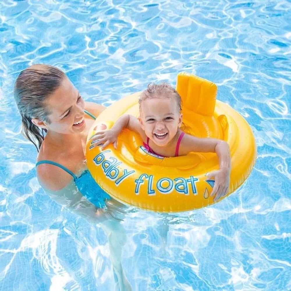 BOIA BABY BOTE CONFORTO COM ASSENTO INFANTIL INFLÁVEL INTEX 70CM ATÉ 11KG