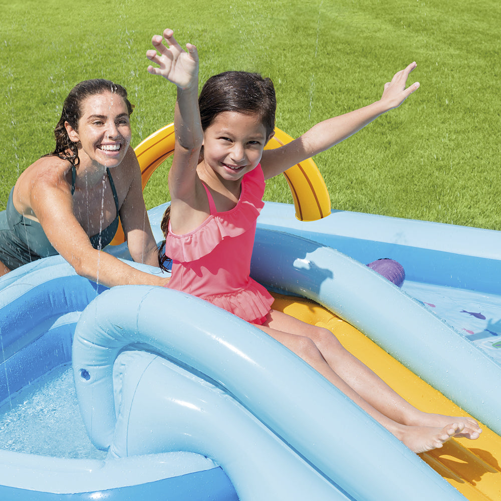 Piscina Playground Aventura na Floresta 493 Litros Mais 57 Litros Intex