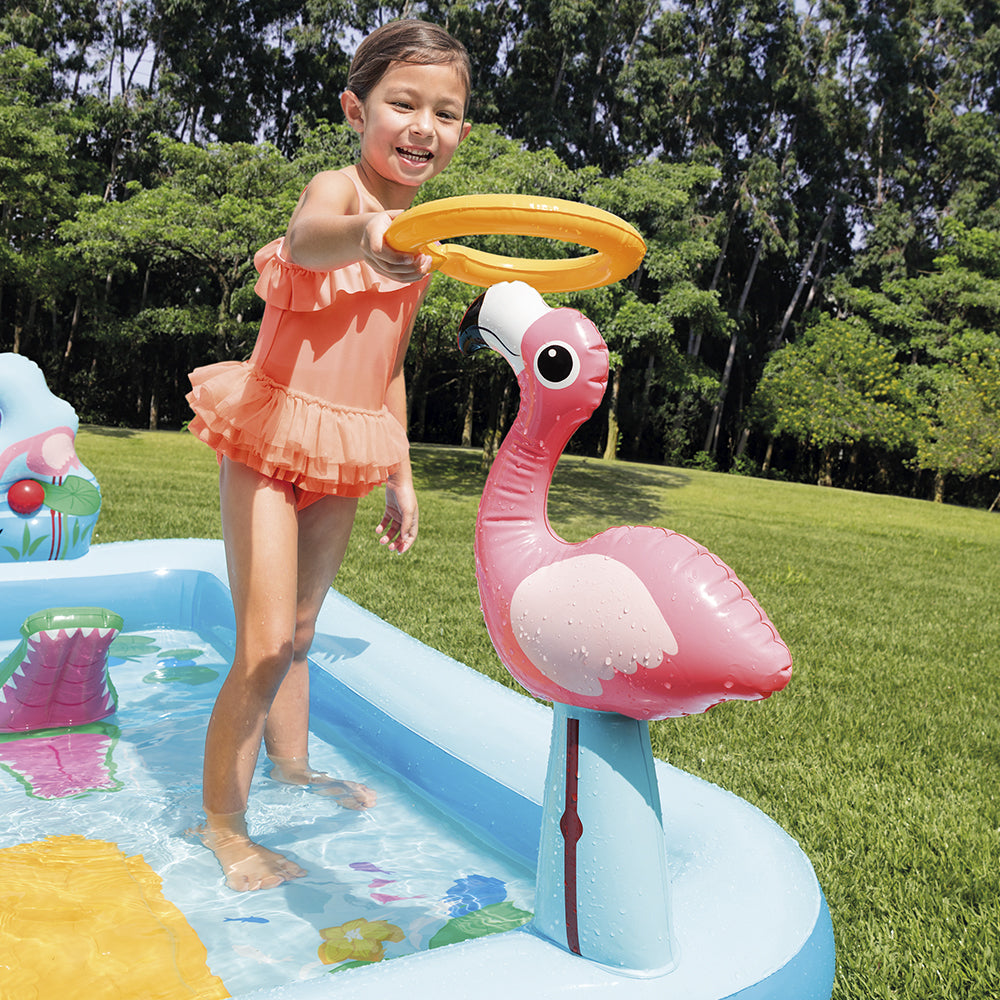 Piscina Playground Aventura na Floresta 493 Litros Mais 57 Litros Intex