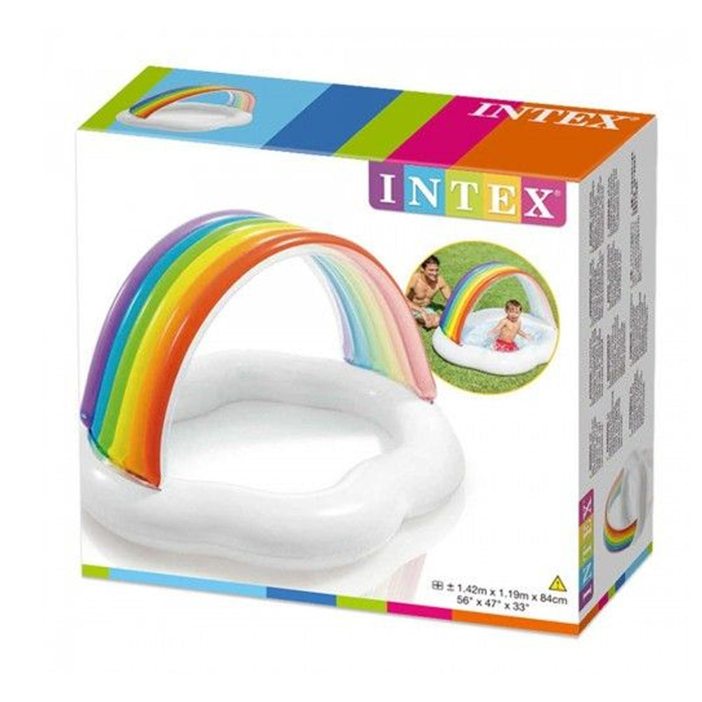 PISCINA BANHEIRA INFANTIL NUVEM ARCO IRIS 82 LITROS INTEX
