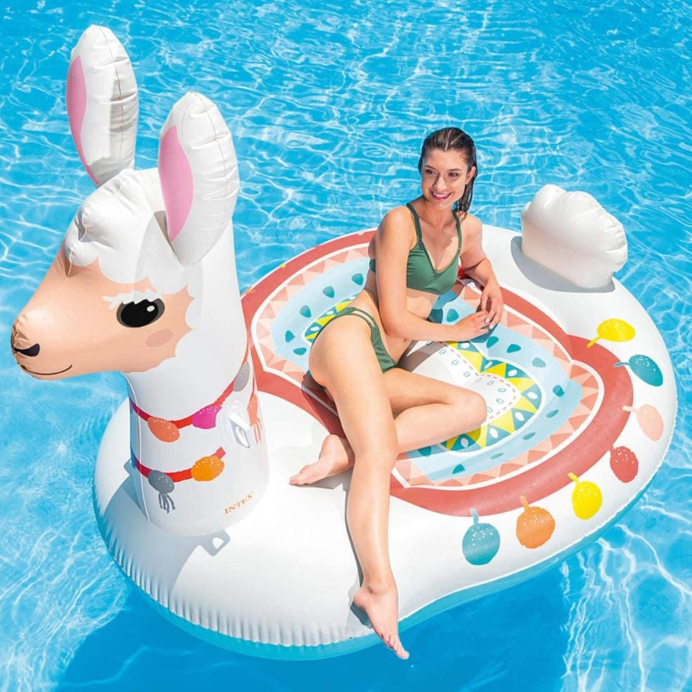 COLCHÃO INFLÁVEL PARA PISCINA ILHA LHAMA MEGA