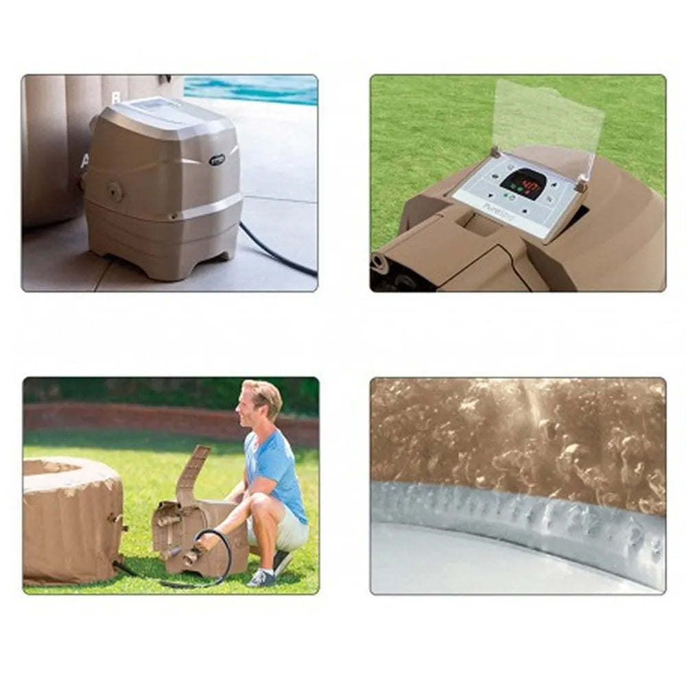 Banheira Ofurô Hidro Piscina Spa Inflável 795 Litros com Bomba Filtro Aquecedor e Bolhas 127v