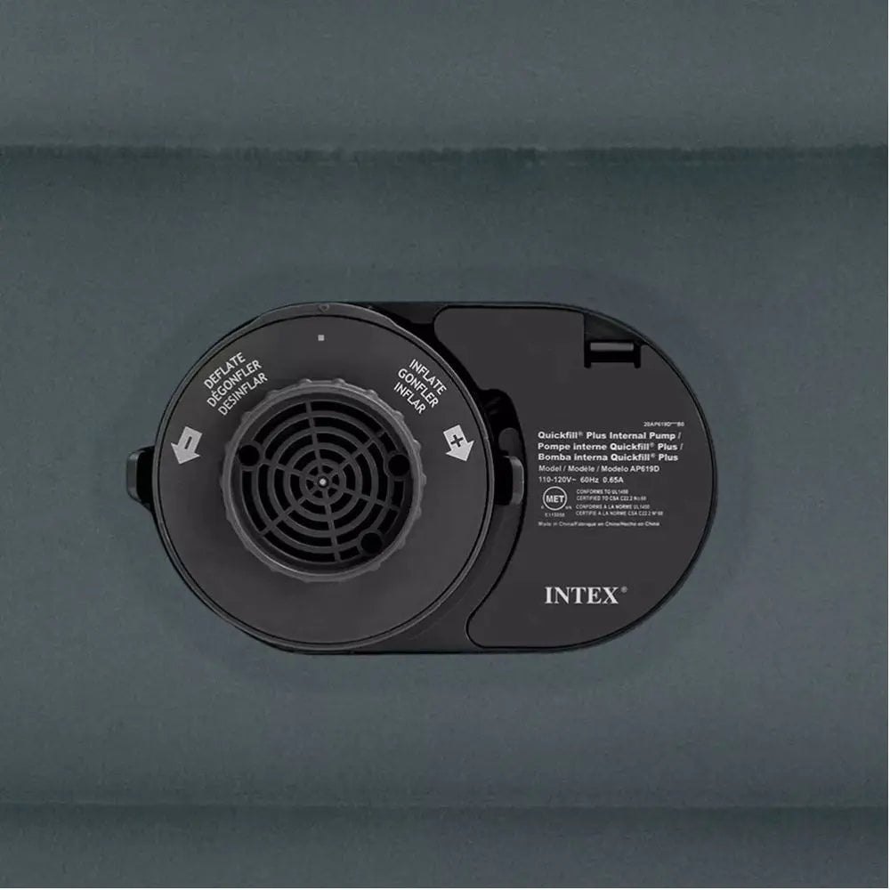 Kit 02 Colchão Casal Inflável Intex Dura Beam Comfort Plush C/ Bomba Elétrica Embutida