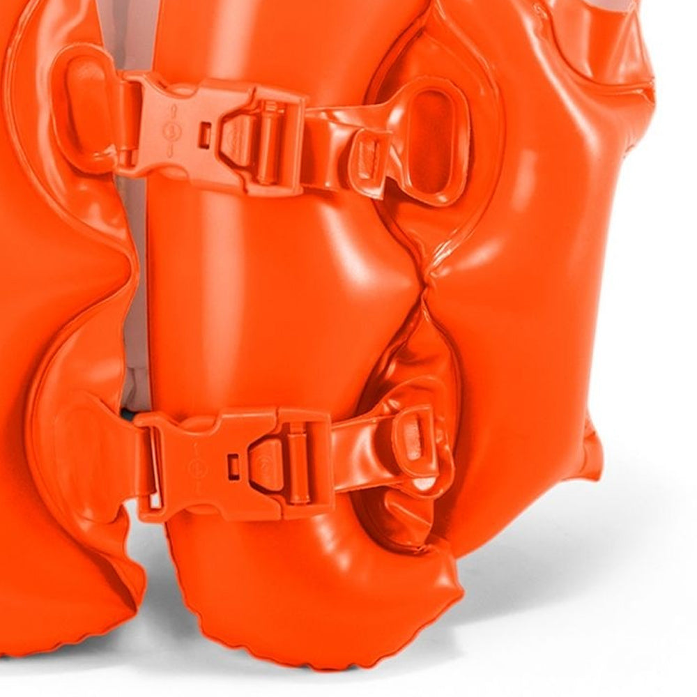 COLETE BOIA DELUX INFLÁVEL INFANTIL LARANJA 50X47CM INTEX