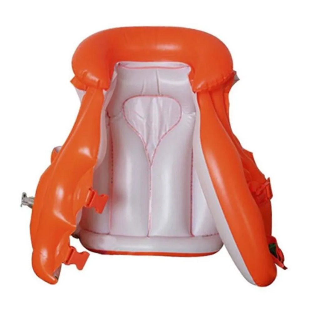 COLETE BOIA DELUX INFLÁVEL INFANTIL LARANJA 50X47CM INTEX