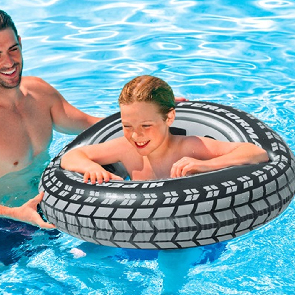 BOIA INFLAVEL PNEU RADIAL PRETA 91CM INTEX