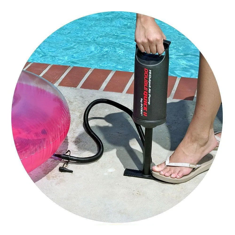 Bomba Manual com 3 bicos Double Quick I 36cm  Intex
