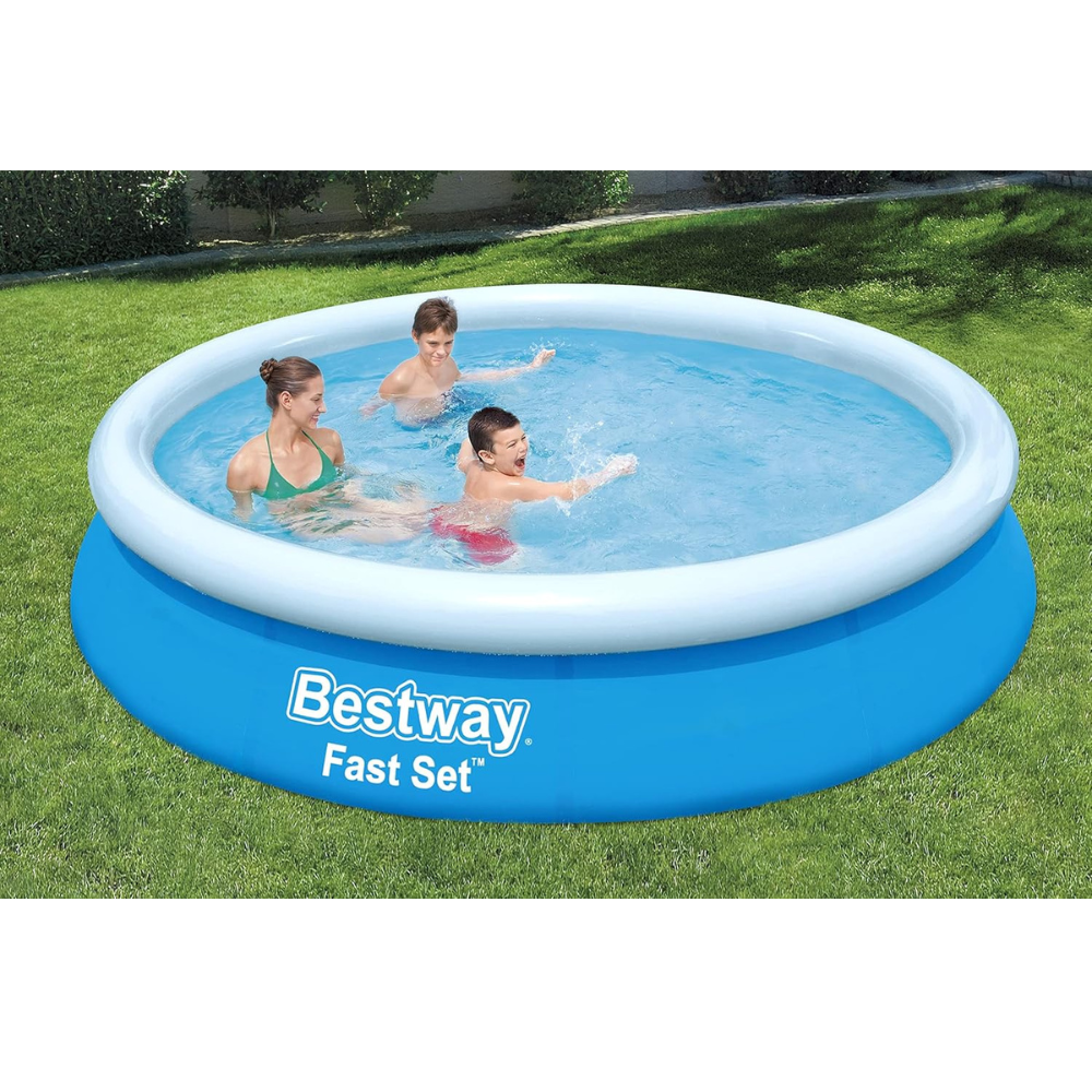 Piscina Inflável Grande Circular Fast Set 5.377L 3,66m x 76cm Bestway