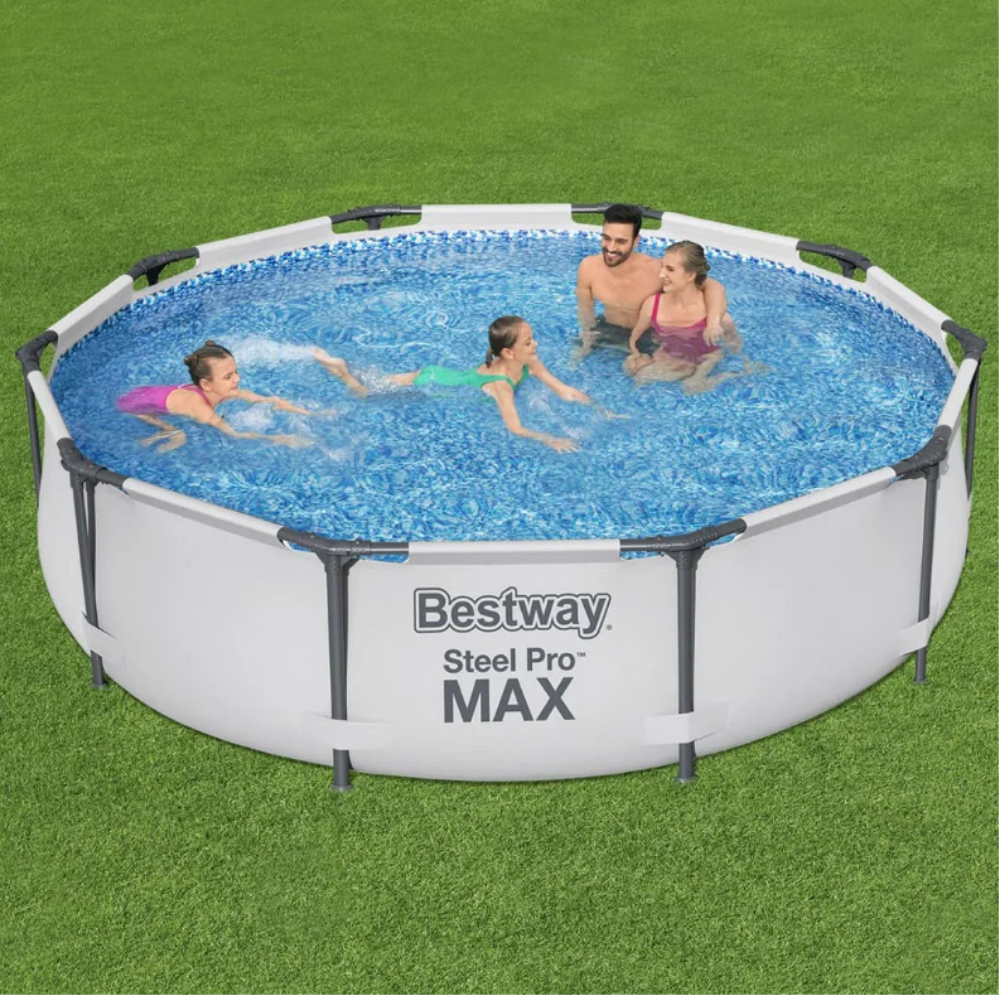 Piscina Estrutural 4678L Bestway Steel Pro MAX 3,05m x 76cm + Filtro 127V e Acessorios