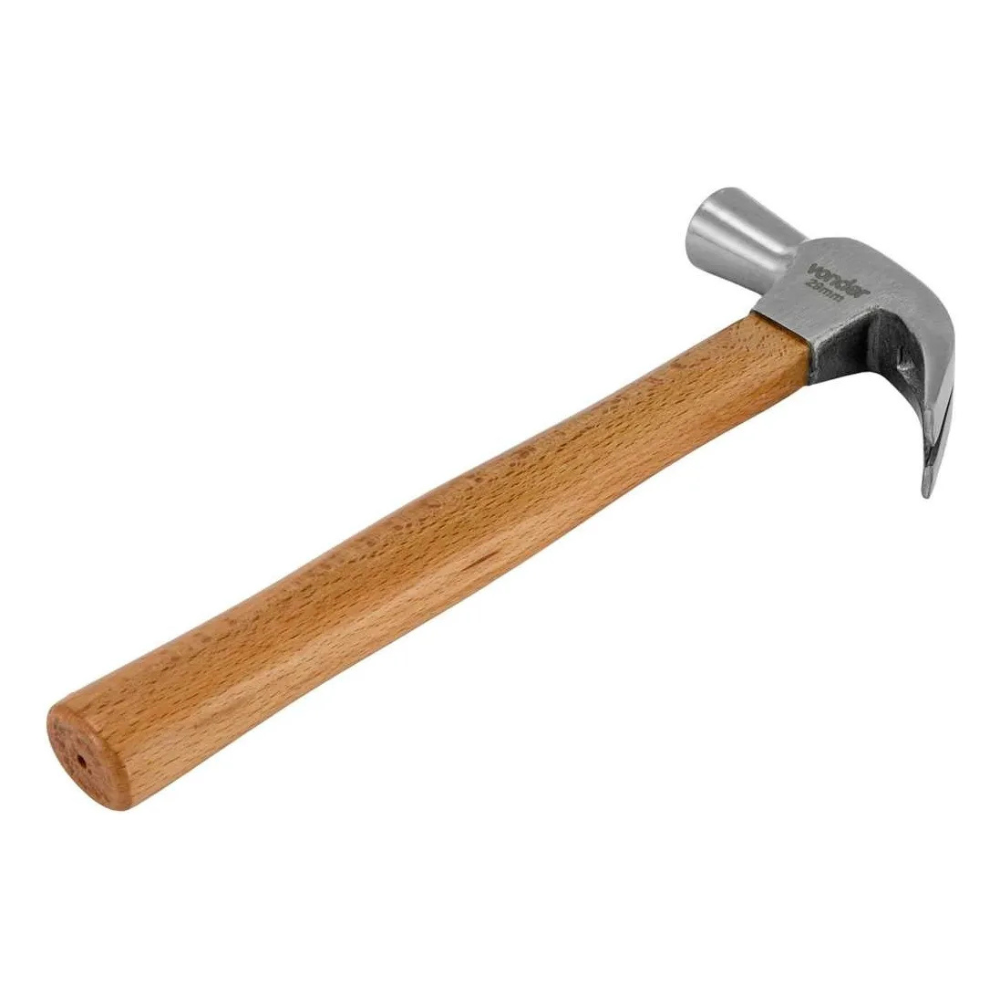 Martelo Unha Polido 29 Mm Com Cabo De Madeira Vonder
