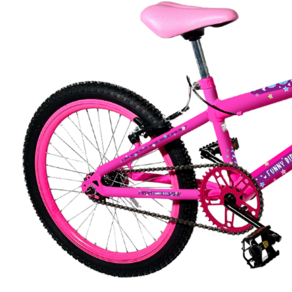 Bicicleta Infantil Aro 20 Colli Jully Com Cestinha e Freios V-Brake
