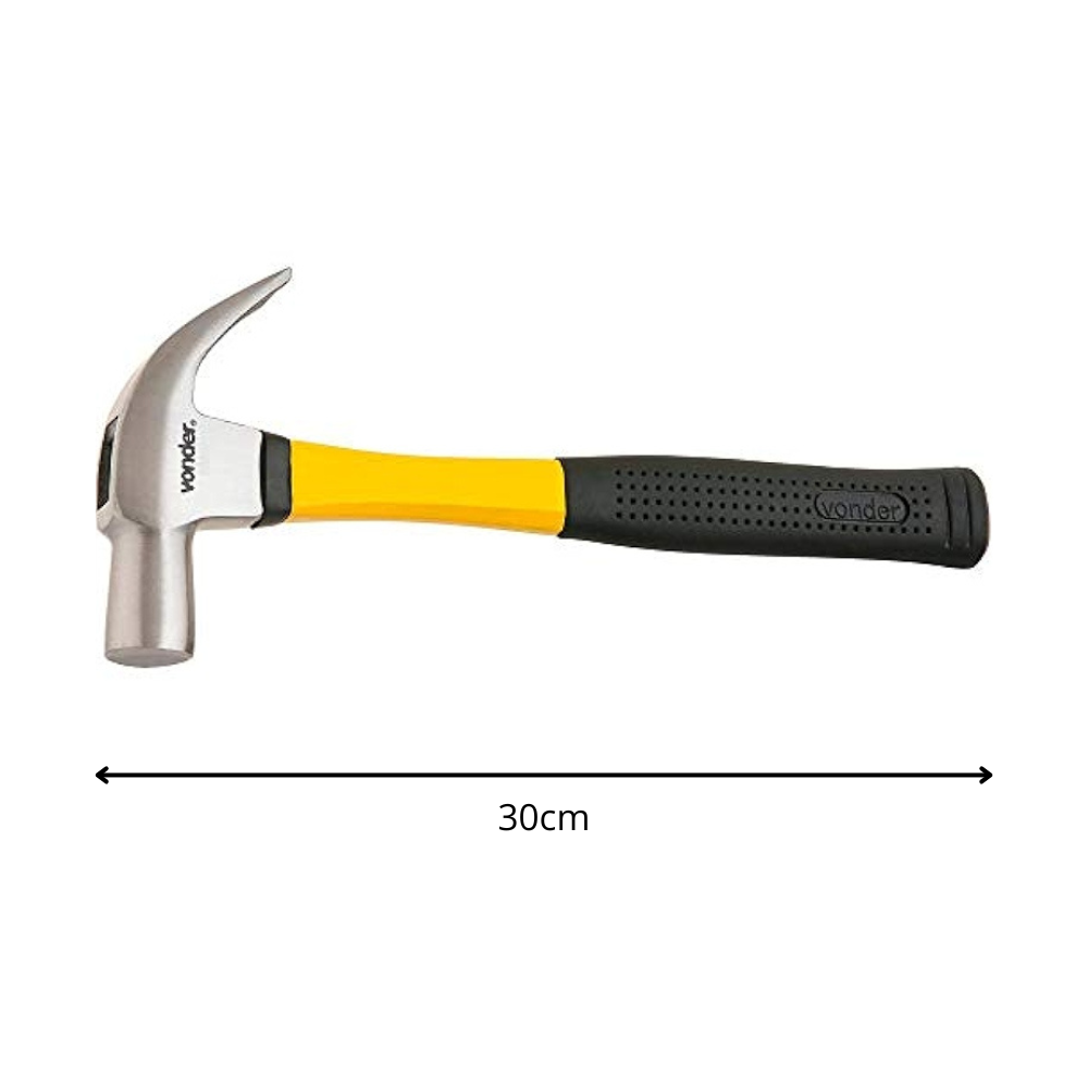 Martelo Unha 27mm Vonder com Cabo de Fibra Emborrachado