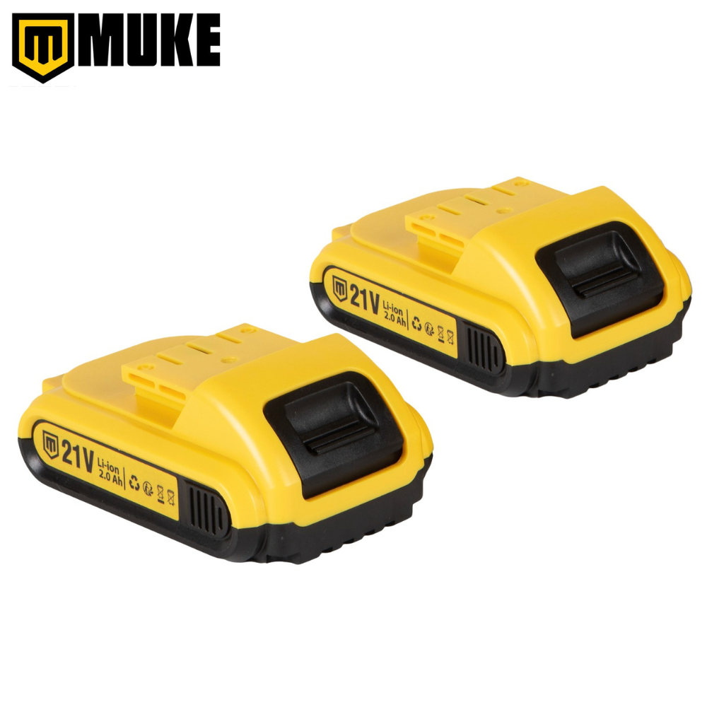 Parafusadeira Furadeira de Impacto a Bateria 21V Muke Tools com 2 Baterias, 30 Acessórios e Maleta