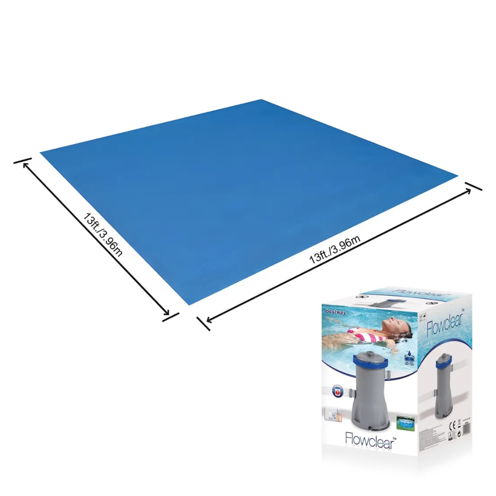 Kit Bomba Filtrante Bestway 2.006 L/h 127V + Forro Lona 4x4m