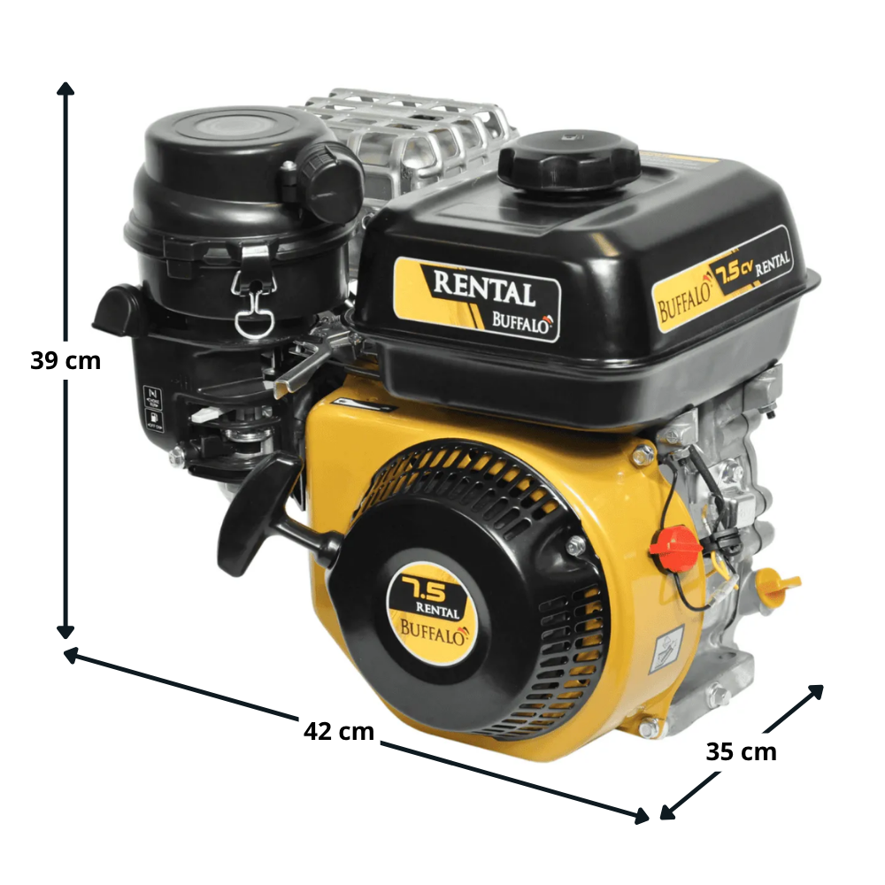 Motor Gasolina Buffalo BFG 7.5 Rental 7,5CV 4T Partida Manual Eixo 3/4 Profissional
