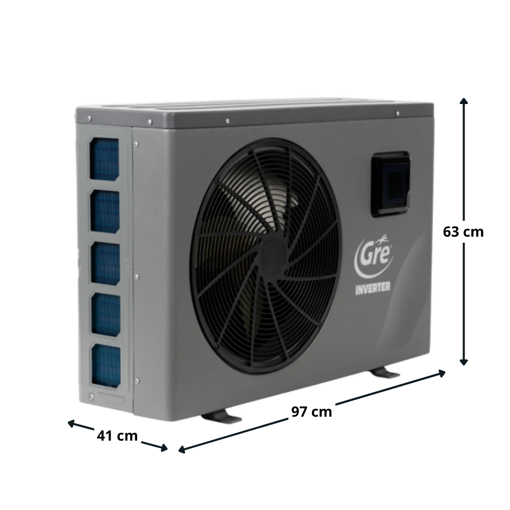 BOMBA TROCADOR DE CALOR GRE14 INVERTER 45.000 BTUS AQUECIMENTO PISCINAS ATÉ 69.000 LITROS 220V