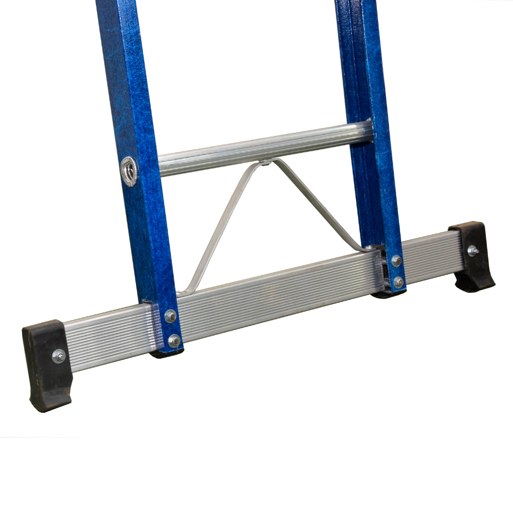 Escada de Alumínio e Fibra Tesoura Extensível Premium 2,80×5,00m 9×16 Degraus 120kg W.Bertolo