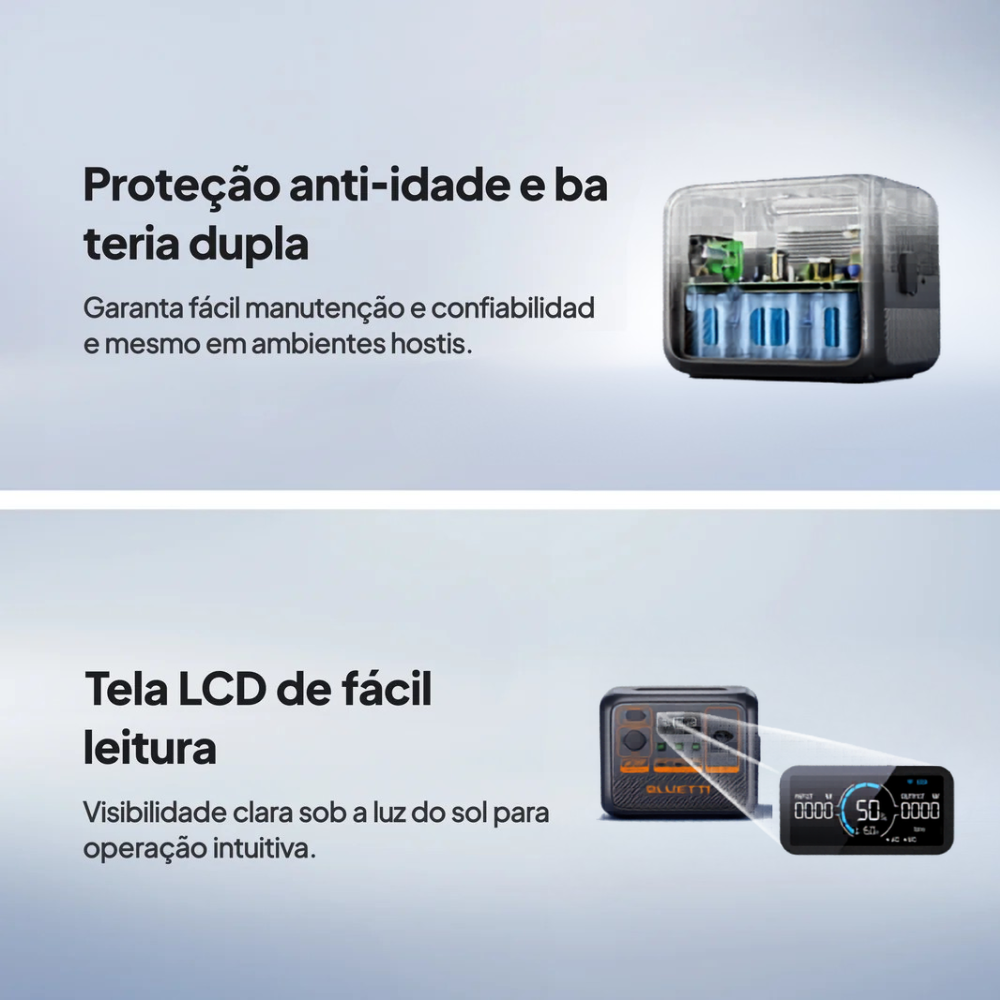 Estação de Energia Gerador Solar Bluetti AC50P 700W 504Wh