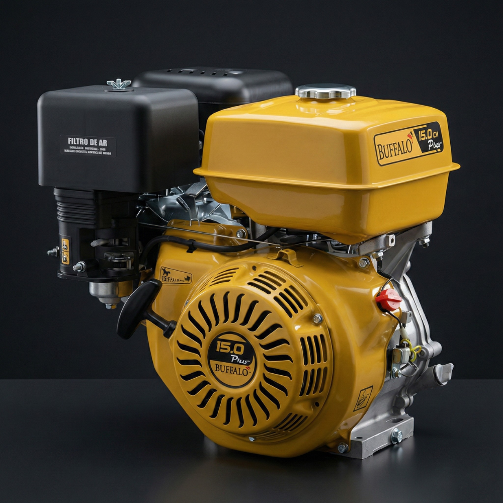Motor Estacionário Gasolina Partida Elétrica BFGE 15HP/15CV 4T 420CC Buffalo