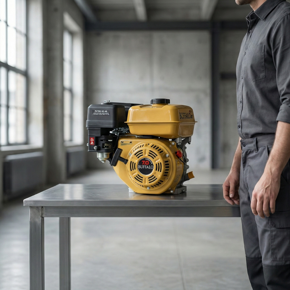 Motor Estacionário a Gasolina Partida Manual BFG 7.0HP/7.0CV 208cc Buffalo