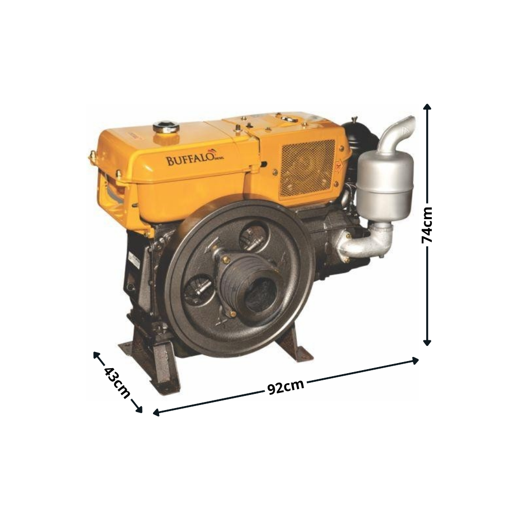 Motor Diesel 18HP Buffalo BFD 18.0 Refrigerado a Água Partida Manual Uso Profissional